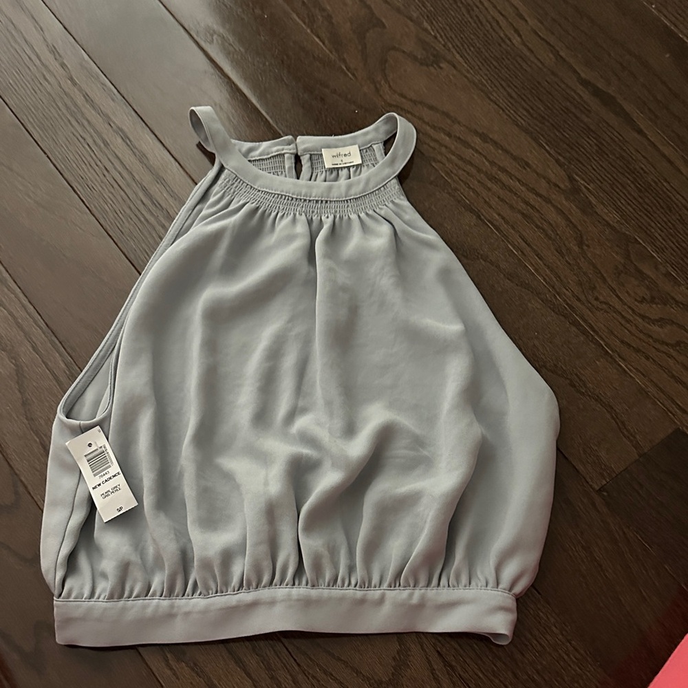 Wilfred Light Gray Sleeveless Blouse